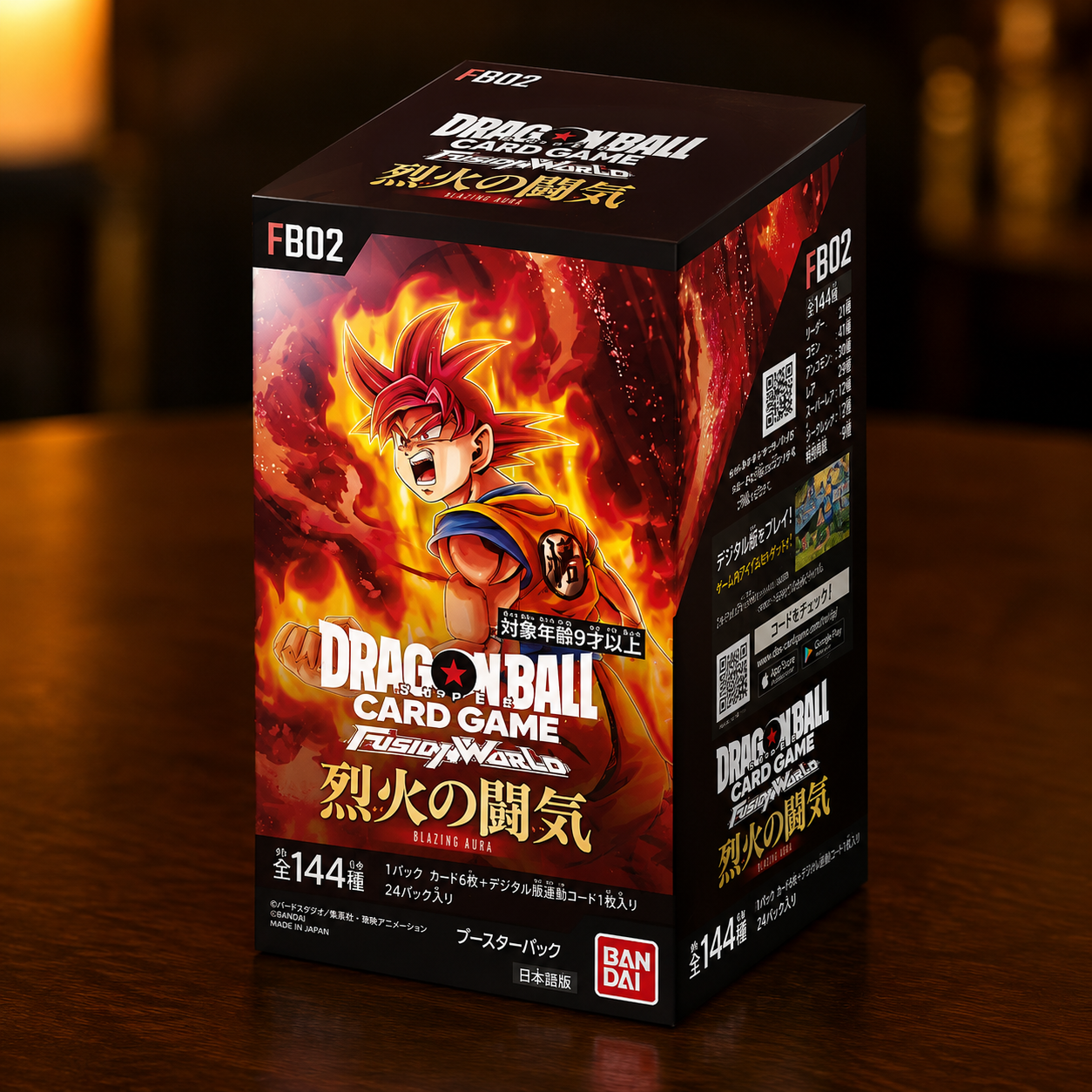 Dragon Ball Fusion World FB02 Blazing Aura Box JAP Card Game FB-02